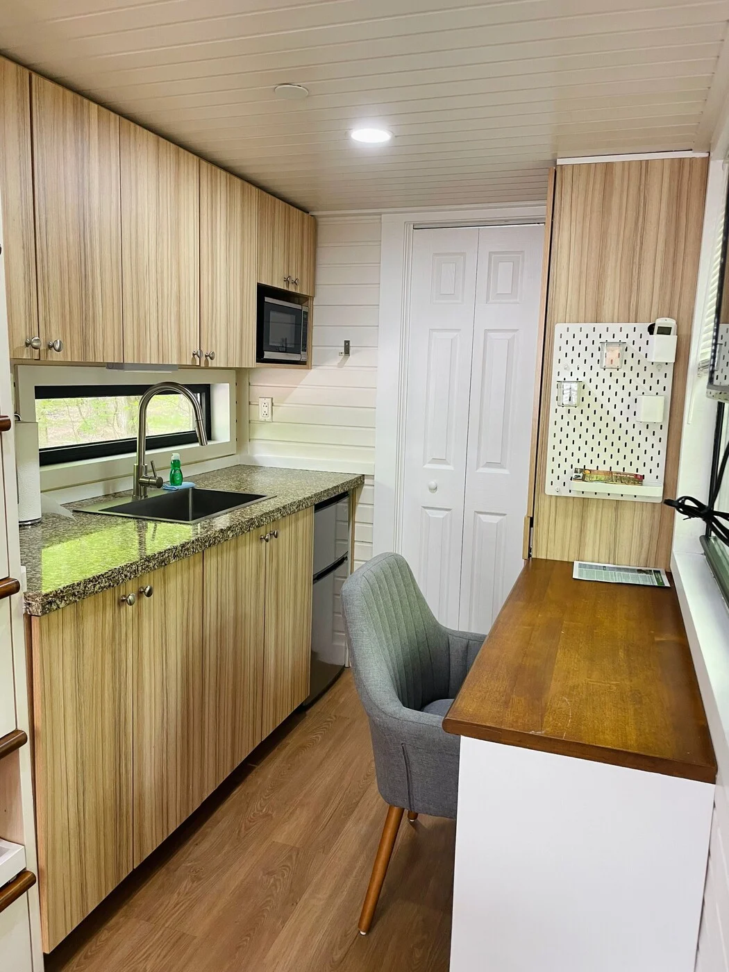 Speedway kitchenette with refrigerator and microwave