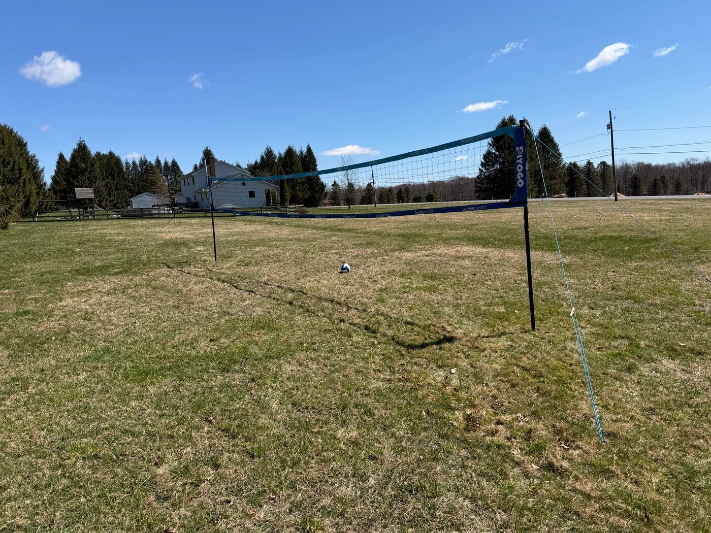 Shared park cornhole lawn available to Camptel guests