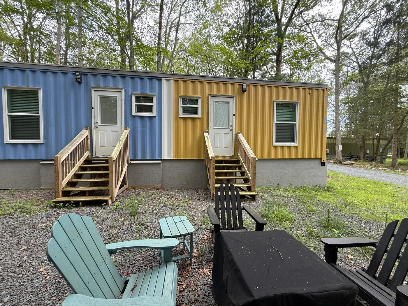 Both Low and Tide studios with their shared outdoor seating