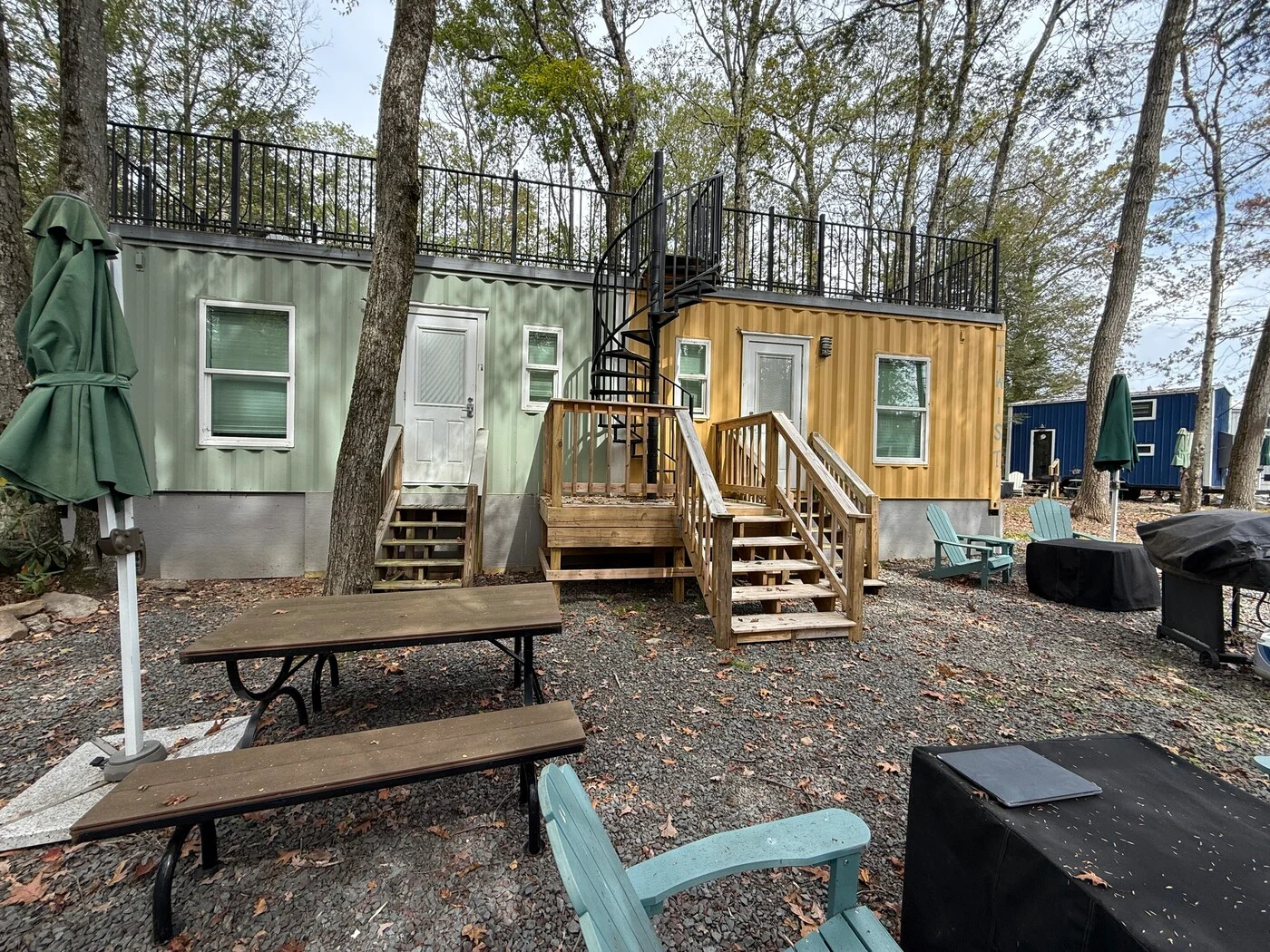 Both Lime and Twist studios with their rooftop deck and outdoor seating